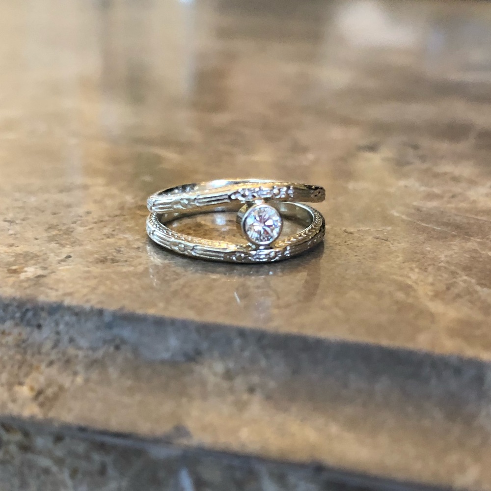 14k gold diamond ring